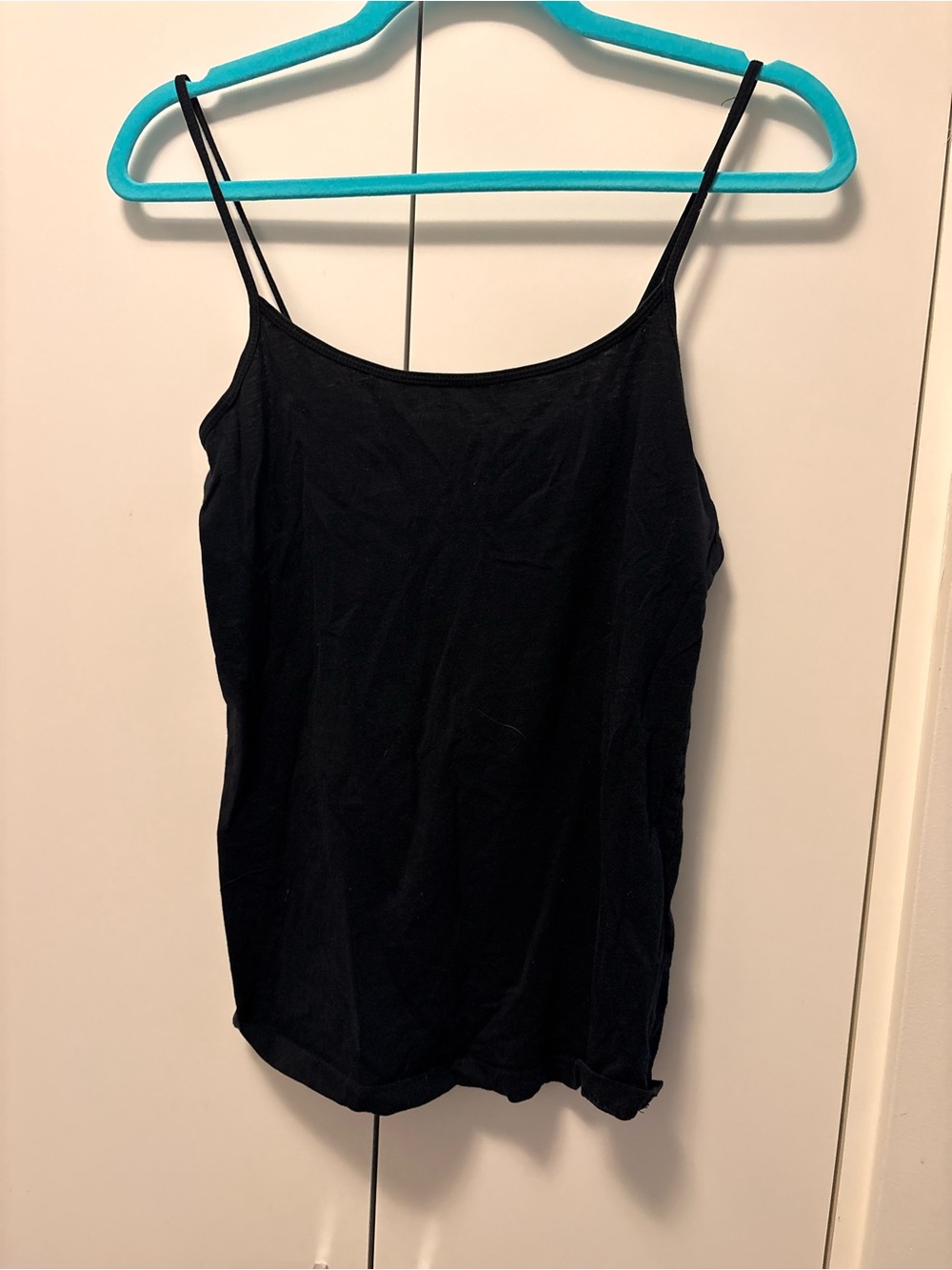 Everyday Black Spaghetti-Strap Cami - Sleek Layering Tank